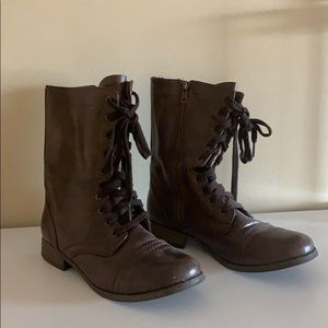 Brown Combat Boots